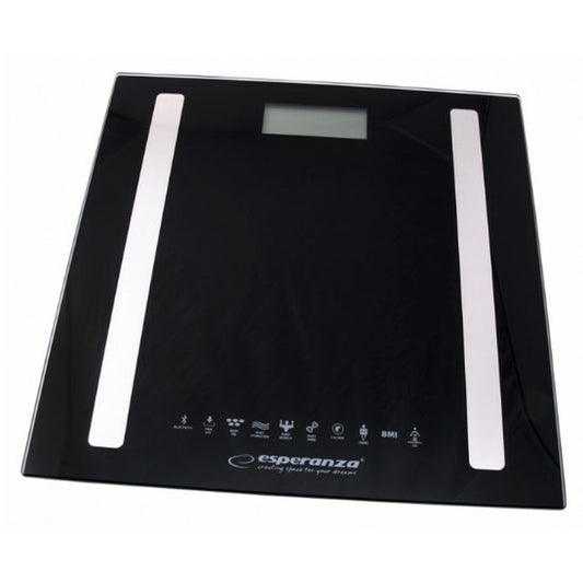 Digital Bathroom Scales Esperanza EBS016K Black Glass Tempered Glass Tempered glass 180 kg (1 Piece)-1